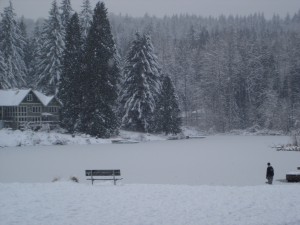 Lake Marcel in Winter Snow